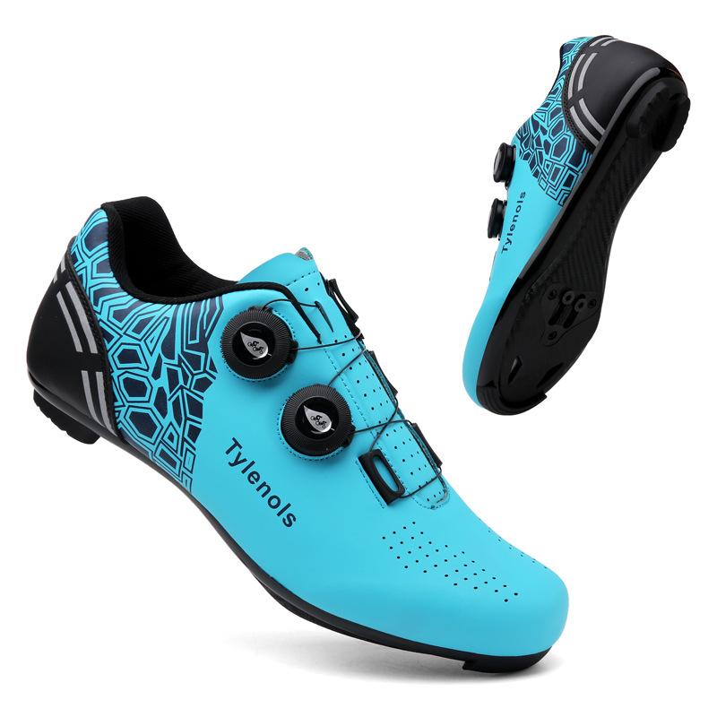 Nuove Scarpe da Ciclismo da Esterno Scarpe da Uomo e da Donna Scarpe da Bicicletta Fibbia Rotante Blocco Montagna Blocco Strada Sbloccato