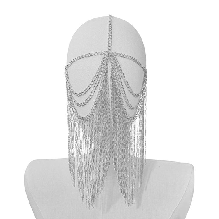 Tassels Face Chain Masquerade Mask for Halloween Costumes, Nightclub Party