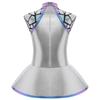 Girls Shiny Metallic Alien Costume - Sleeveless Sequins Dress with Back Zip, Outer Space Cutie Halloween & Anime Cosplay