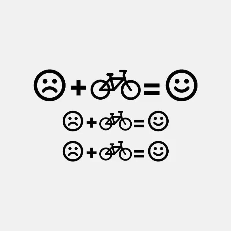 2D Vlakke Motorfietsstickers, 2D Vlakke Helmstickers, Fietsstickers, Racefiets Smiley Gezicht Stickers, Fiets Decoratieve Stickers
