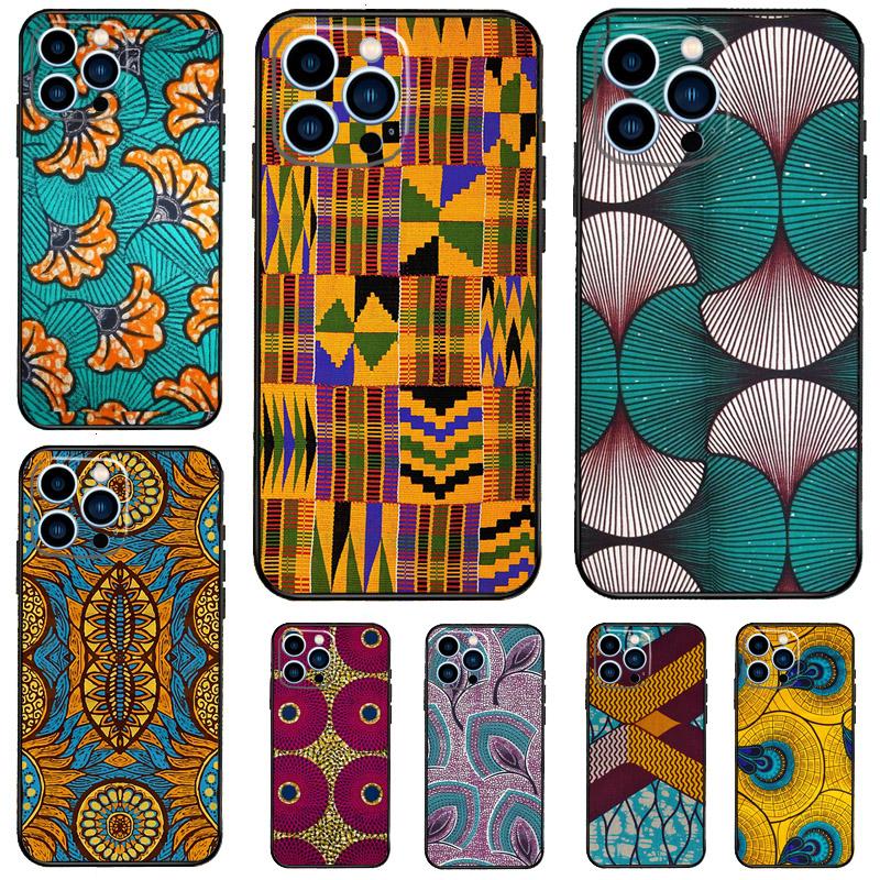 African Wax Fabric Case For Samsung Galaxy A15 A35 A55 A56 A06 A16 A26 A36 A32 A52 A13 A33 A53 A14 A34 A54 A17