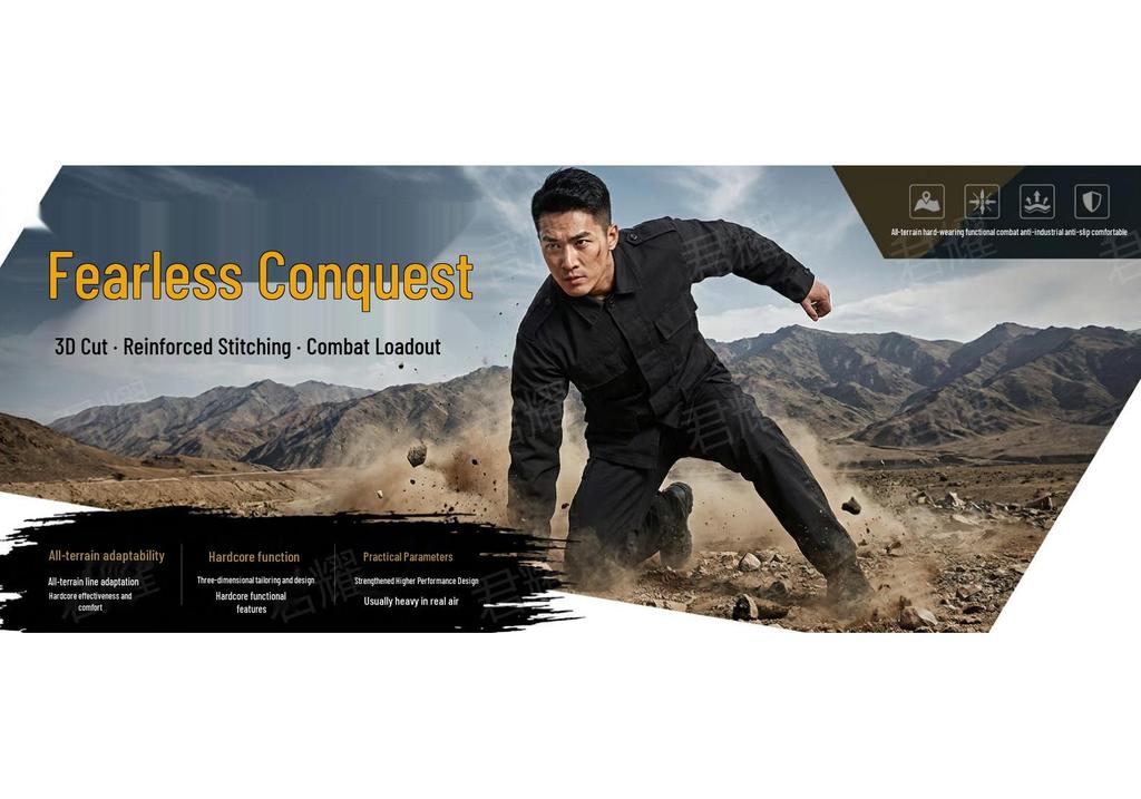 Set Uniforme da Combattimento Mimetico BDU da Uomo Transfrontaliero - Resistente a Manica Lunga Tattico per Sport all'Aperto