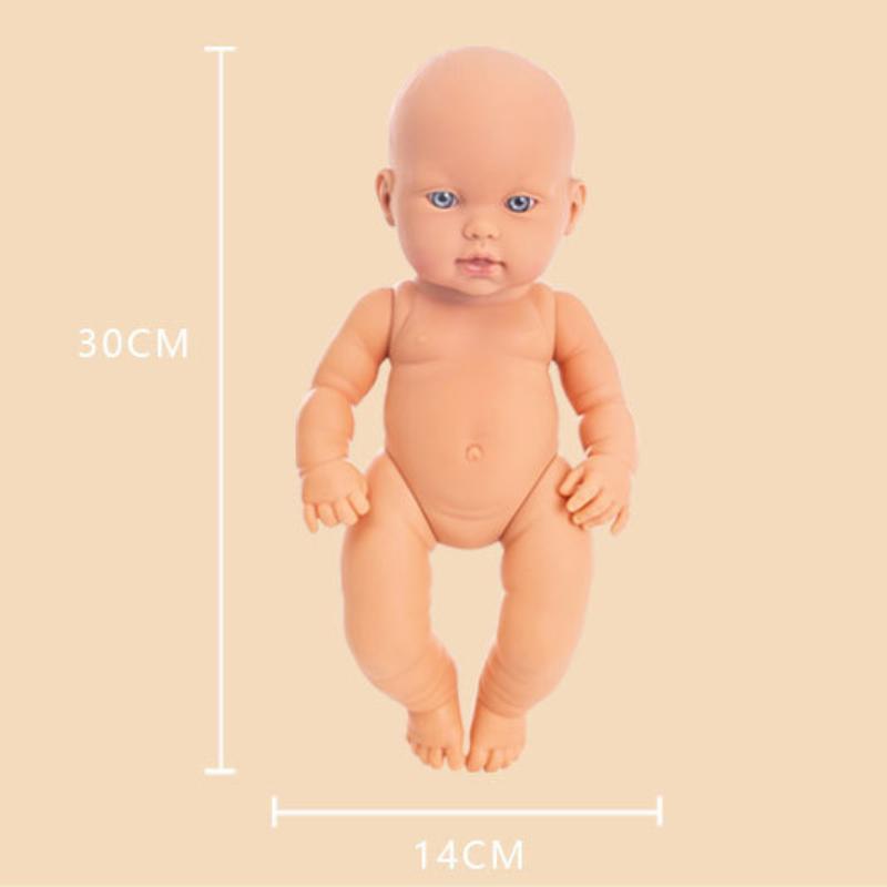 30CM Waschbar Lebensechte Weiche Hand-gemalt Simulation Baby Reborn Puppe Kinder Begleiten Spielen Puppe