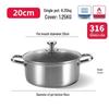 Zhi Shi 316 Stainless Steel Honeycomb Stew Pot