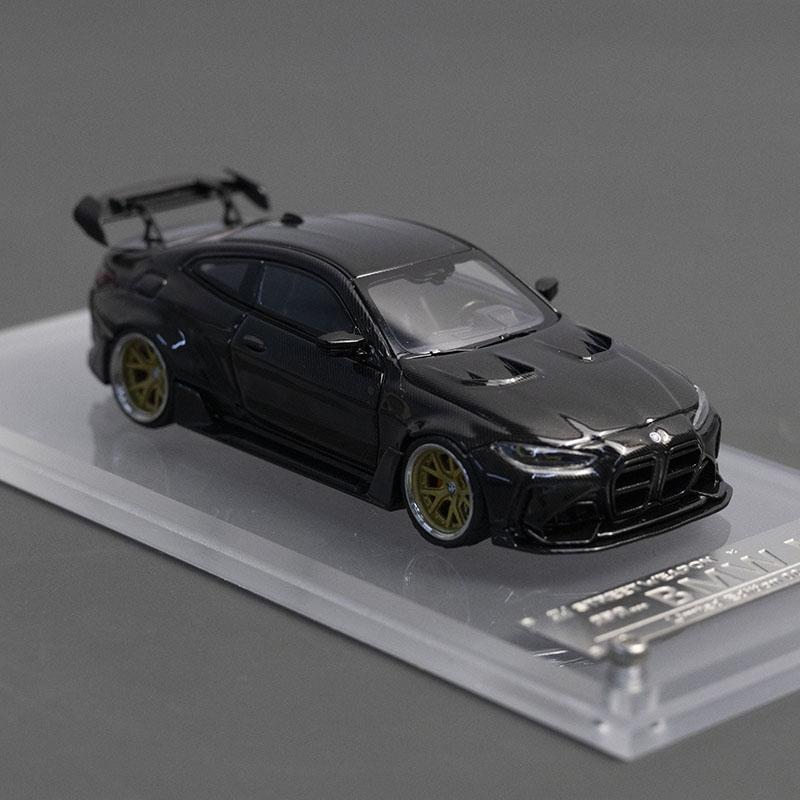 SW Diecast 1/64 Maßstab BMW G82 M4 Sportwagen Modell Legierung BMW G82 M4 Voll-Kohlefaser-Textur Spielzeugauto Modell Geschenk Dekoration