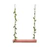 Parrots Bridge Hammock Swing Bridge Swing Standing Training Supplies Bridge Wood Hammock with Twisted Rope Toy