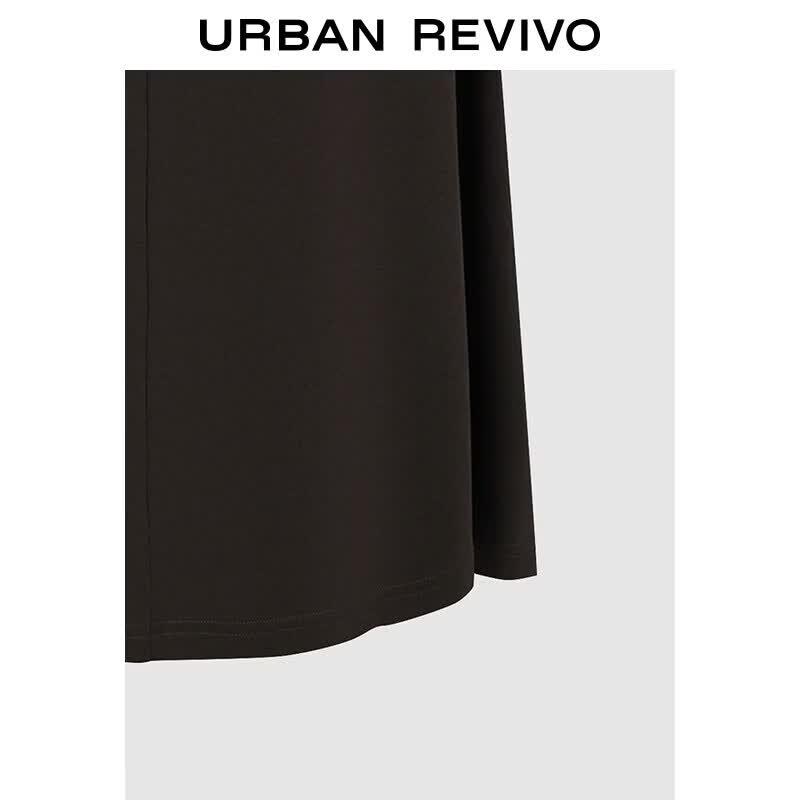 UR Damen Sommer 2026 Kurzarm Texturiertes Figurbetontes Langes Kleid UWH760060