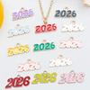 10/20/30Pcs 2026 Charms Alloy Number Pendant For Diy Graduation Bracelet Necklace Earrings Keychain Jewelry Making Accessories