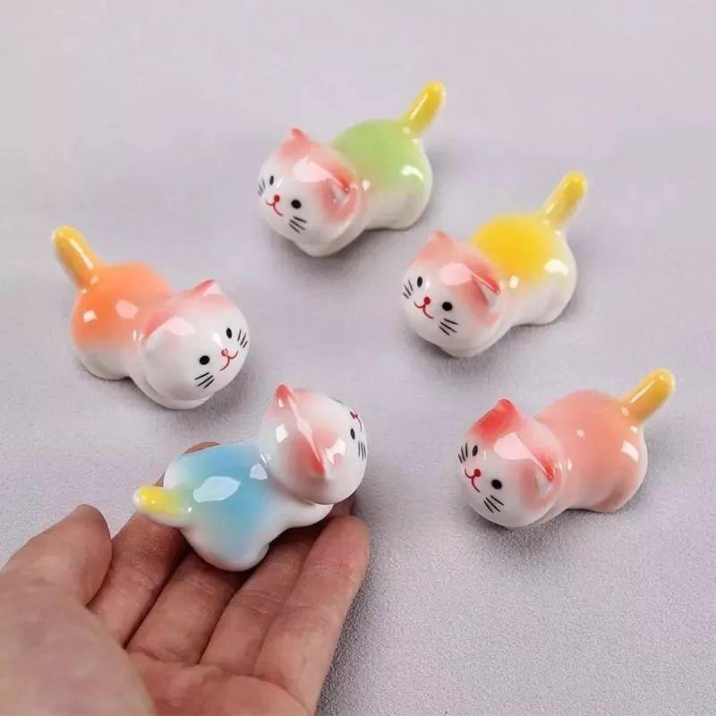 Cute Animal Ceramic Paint Brush Pen Holder Pen Rack Display Stand Palette For Watercolor Gouache Acrylic Painting Art Supply