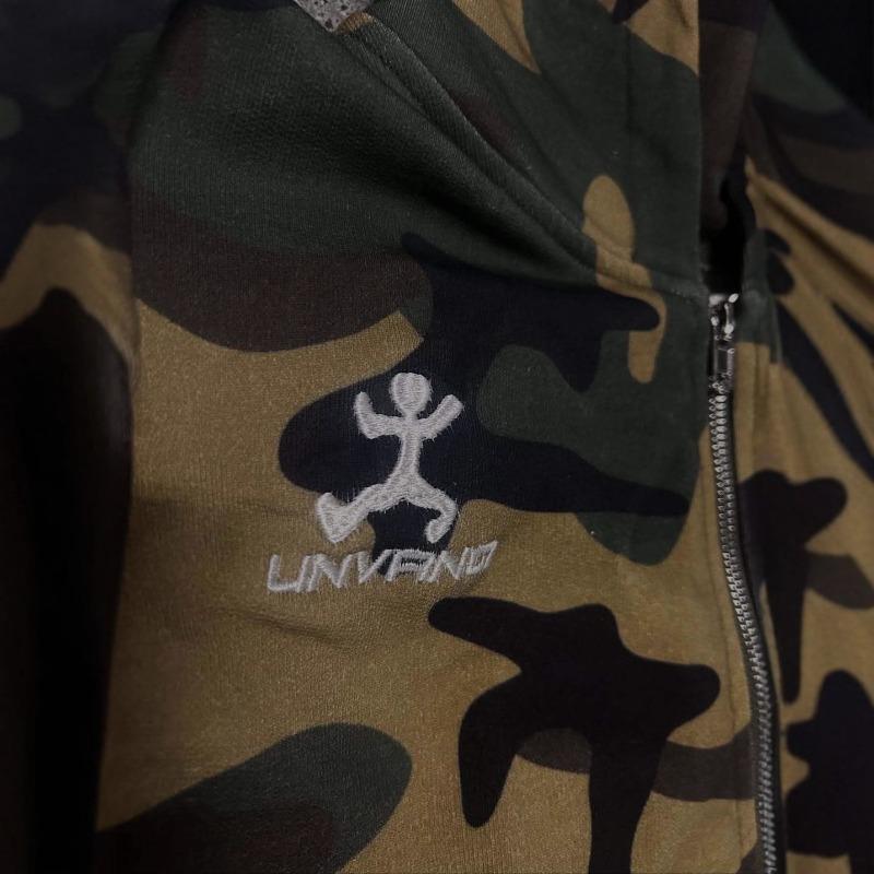 Suéter chaqueta de punto con estampado de camuflaje estilo hip hop de la costa oeste estadounidense, esquema de colores clásico, callejero, moda holgada