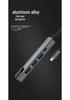 Type-C Multi-Port Hub: USB Splitter with HDMI, Ethernet, and Eight-in-One Docking Station.
