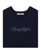Lotaib Lettering Logo Short-Sleeved Knit - Navy