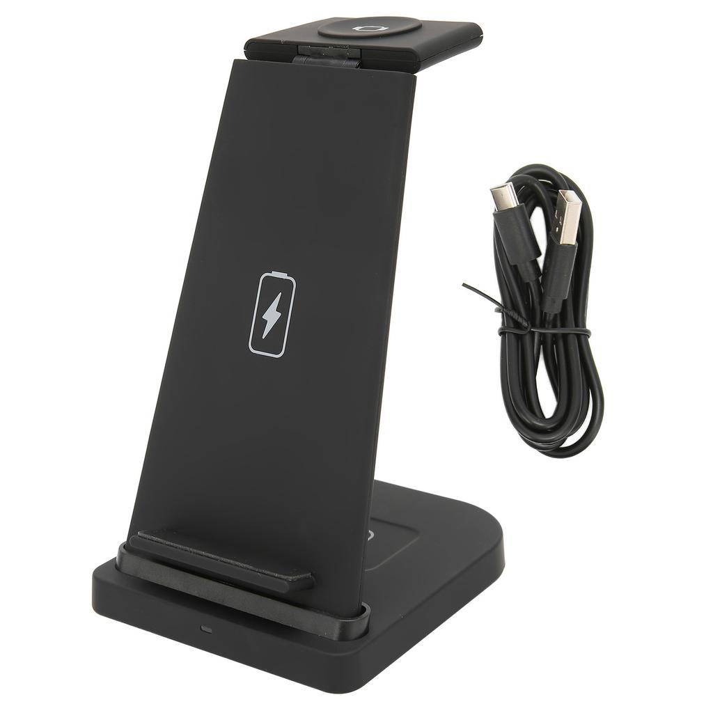 15W 3 in 1 Wireless Charger Removable Foldable Split Wireless Charging Stand for IOS Mobile Phone