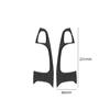 2Pcs Carbon Fiber Interior Front Door Armrest Cover Trim For BMW 3 Series E46