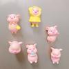 Cartoon Fridge Magnets Set of 6 Animal Pig Magnetic Toy Toddlers Refrigerator Magnet Home Decorations Magnetic Stickers