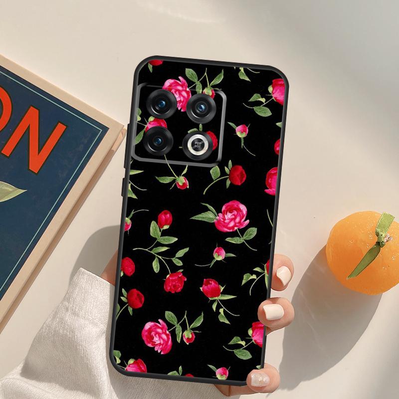 Beautiful Garden Red Roses Flowers Case For OnePlus 15 13 12 11 13R 12R 10T 8T 13T OnePlus Nord 5 CE 3 2 4 Lite N20 N30 Cover