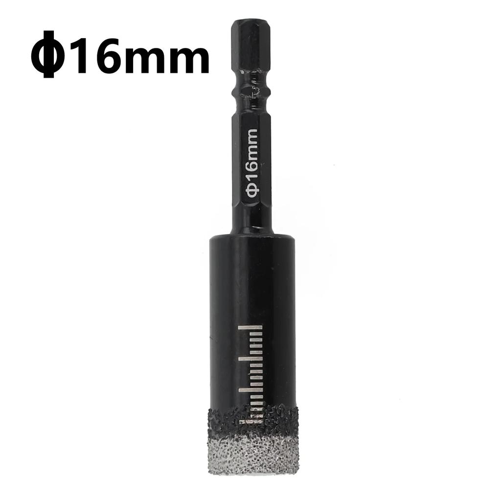 2222222222 6-12mm Hex Handle Vacuum Brazed Diamond Dry Drill Bits Ceramic Tile Hole Saw Marble Granite Cup Saw Hole Opener