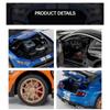 1/24 Ford Mustang GT Alloy Model with Sound & Light Features Premium Gift Box Packaging Ideal for Display, Collecting, or Gift Giving