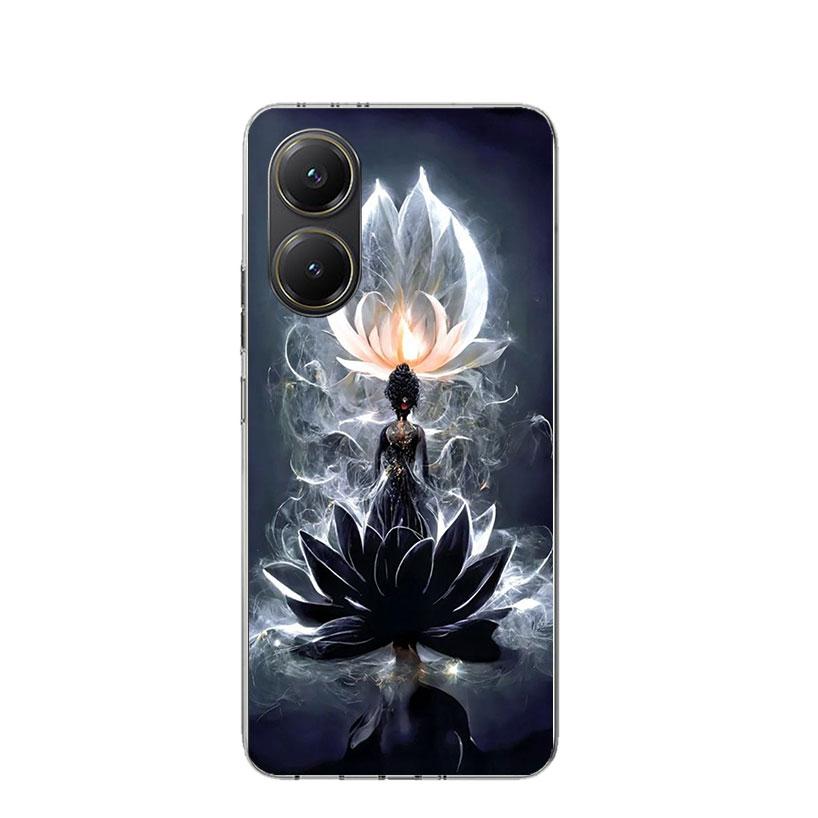 Buddhistischer Feuerlotus Handyhülle Für Xiaomi Poco X3 X5 X6 X7 X4 Nfc F7 Ultra F6 F5 Pro F4 Gt F3 M6 M5S M4 M3 Kunst Hülle Coque Poco