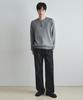 Wednesday Oasis Washable Minimalist Henley Neck Knit_Gray(Wc26Kn21)