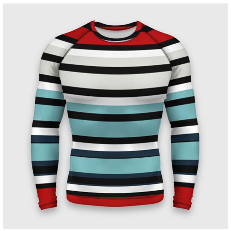 Pánské tričko s 3D potiskem, hip-hopovým kulatým výstřihem a dlouhým rukávem, módní avantgardní ležérní minimalistické tričko