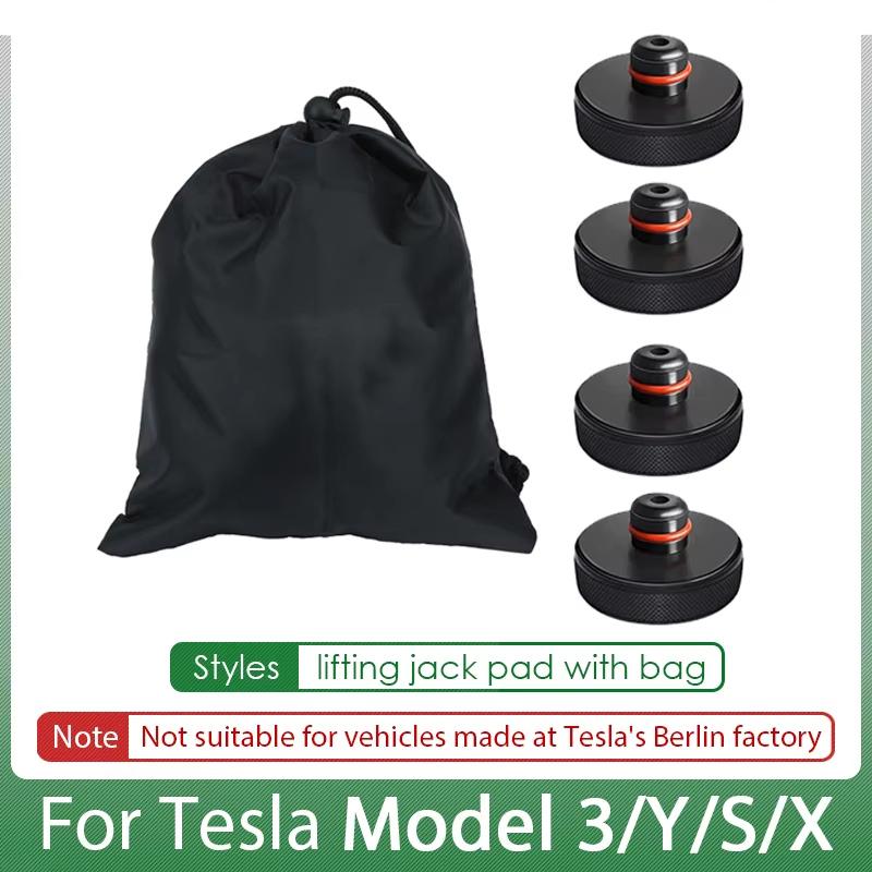 4 Peças de Almofadas de Macaco para Tesla Model 3 Y S X Highland Acessórios Discos de Borracha Suportes de Levanta Chassis Adaptador Estojo