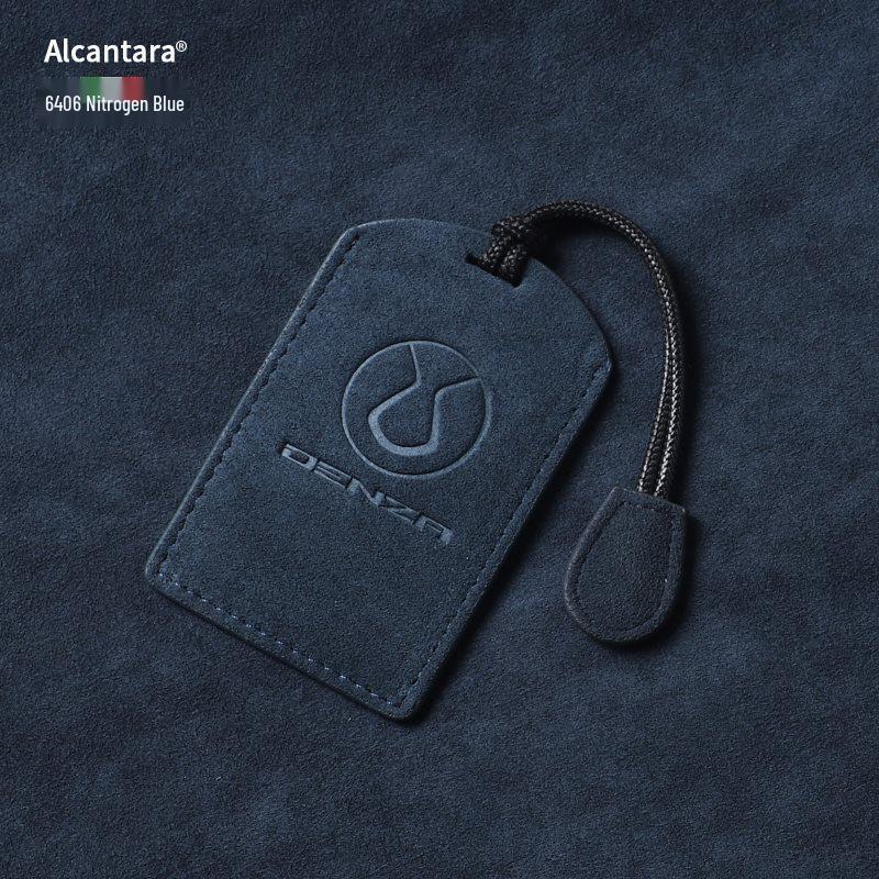 Full-Coverage Suede Key Case for BYD D9, N7, N8, and X with Side Snap Button