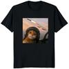 Zomer Plezier Strijd Piloot Kattengezicht Meme Bedruikt T-shirt Modieus en Uniek Straat Trend Heren Korte Mouwen T-shirt