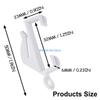 Set of 100 Smooth Operating Curtain Side Rails Pulleys for Easy Installation Curtain Track Rollers Gliders Hooks Set D57B