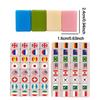 Mahjong Set Interactive Mah Jongg Toy Flag Pattern Games Blocks Tiles for Men Women Girls Youth Teens Wife Husband Son Daughter