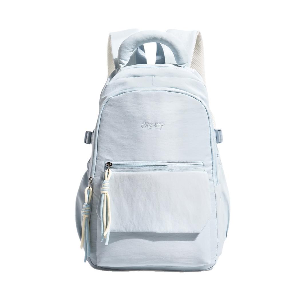 Schoolbag Korean Version of the New Waterproof Nylon Women's Backpack Simple Casual Commuter Women's Bag Student Backpack Travel Backpack