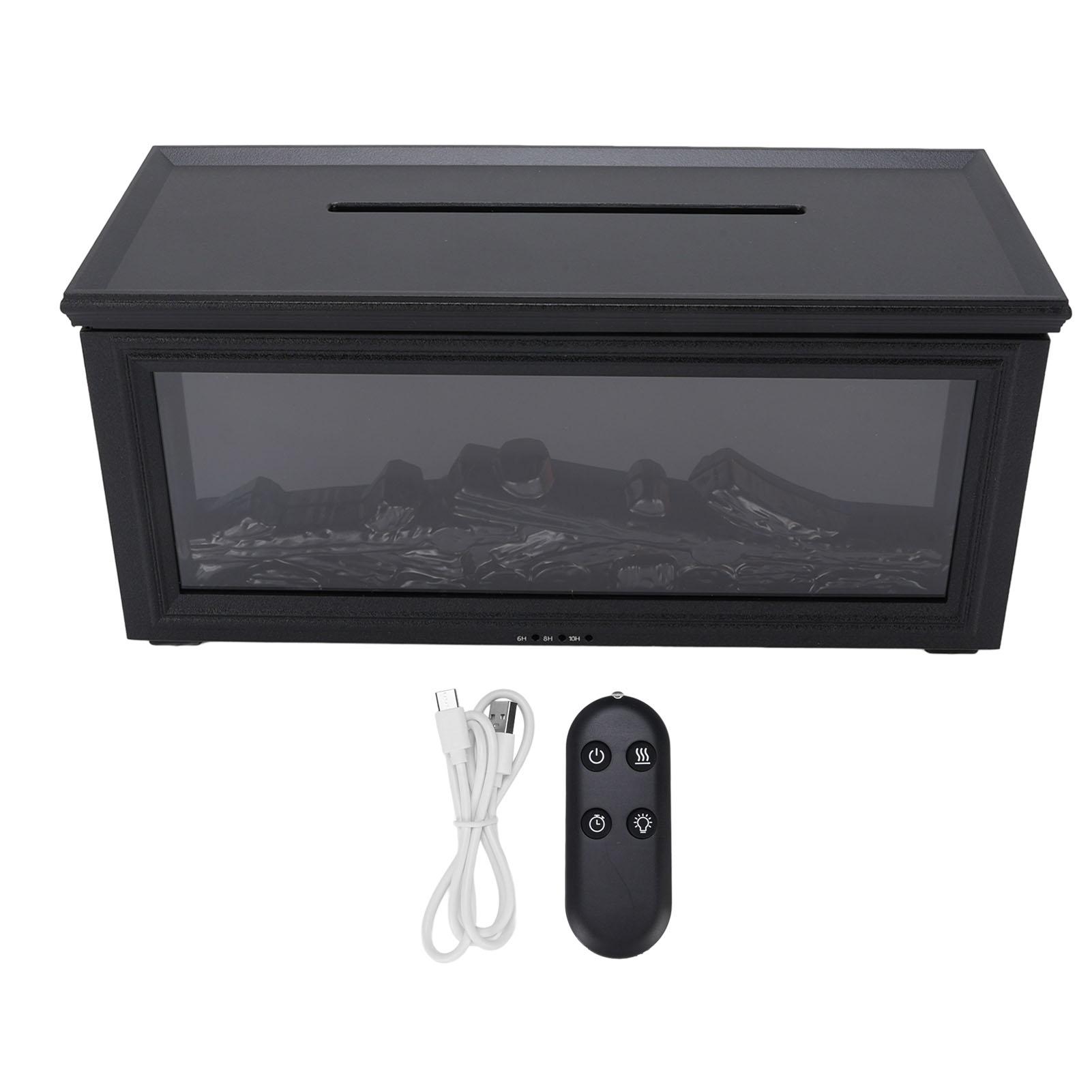 

Пламя диффузор 280 мл реалистичный тихий автоматический выключатель с дистанционным управлением эфирное масло диффузор чёрный