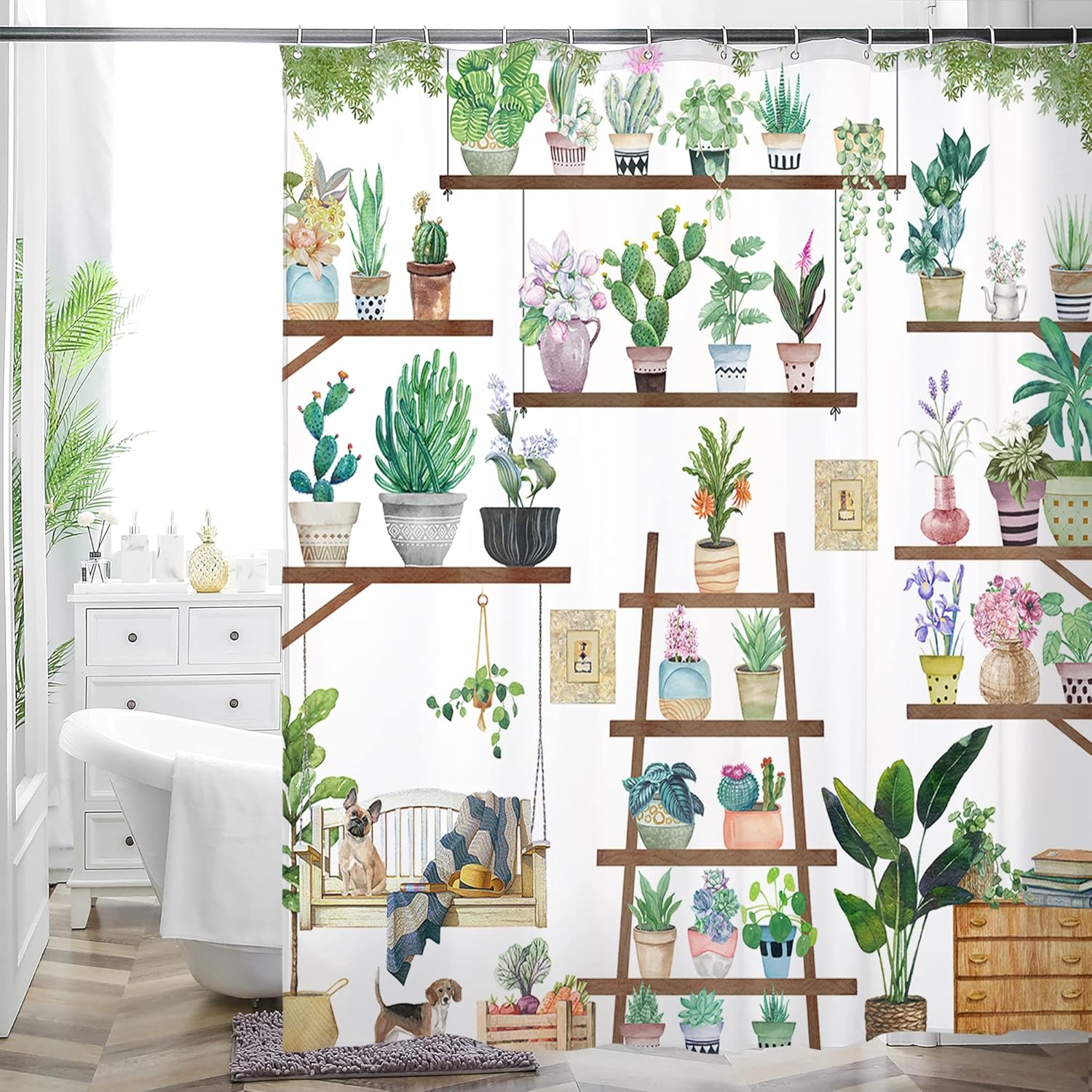 Богемная Цветочная Занавеска для Ванной Комнаты Красочный Бохо Цветочный Принт Красивая Яркая Полиэстеровая Ткань Занавеска для Душа для Ванной Комнаты 90x180CM