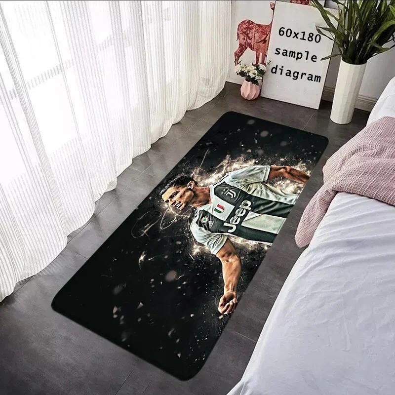Foot Carpets CR7 Living Room Rug Cristiano Ronaldo Entrance Doormat Bathroom Rug Floor Mat Carpet Anti Slip Home Kitchen Hallway