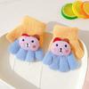 Cartoon Bear Full Fingers Gloves 0-3 Years Five Finger Gloves Thickened For Boys and Girls Mittens