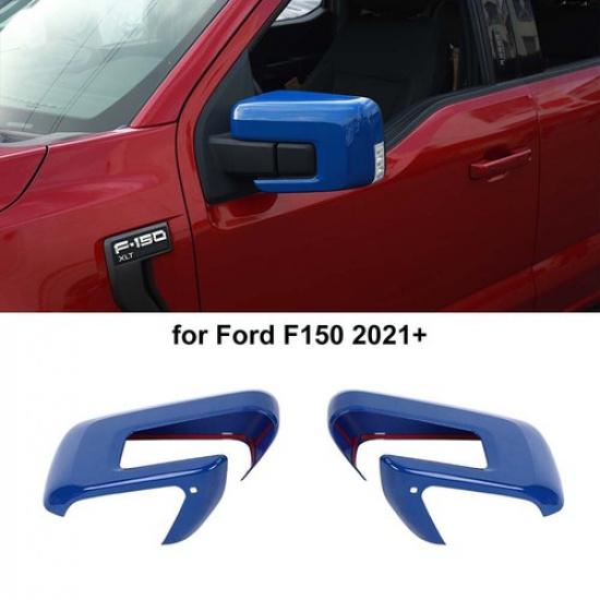 2PCS Muticolor Mirror COVERS Overlays W/Signal Hole For - 2024 Ford F150