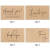 30PCS Online Retail Cardstock Package "Thank You For Your Order" Postcards Greeting Labels Kraft Paper Cards Express Appreciate