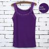 Women's Cotton Lace Camisole: Japanese & Korean Style Slim Summer Vest