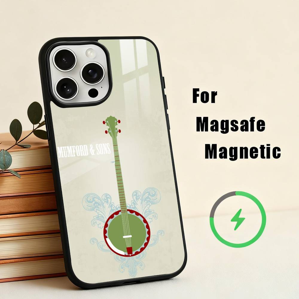 Heartfelt B-Band M-Mumford & Sons  Phone Case For iPhone 17,16,15,14,13,12,Plus,Pro,Max for Magsafe Magnetic Wireless Charging