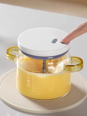 Multi-functional Egg Beater High Borosilicate Glass Fully Automatic Egg Stirring Cup Kitchen Gadgets Cream Magic Tool Mixing Cup