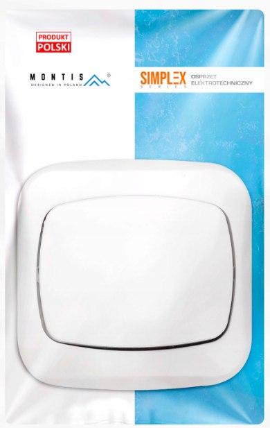 Montis Flush-Mounted Stair Switch White MT052S