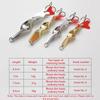 2 Stück Gold Silber 10g 14g 21g 28g Rotierender Metall Spinner Löffel Angelköder Köder Für Forelle Hecht Angeln Fisch Drillingshaken Tackle