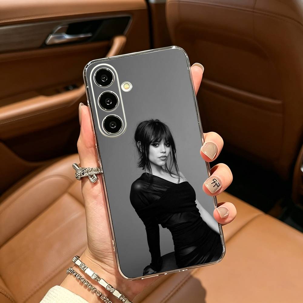 Actress J-Jenna-O- Ortega Phone Case For Samsung Galaxy A71,A70,A52,A51,A40,A30 Transparent Cover