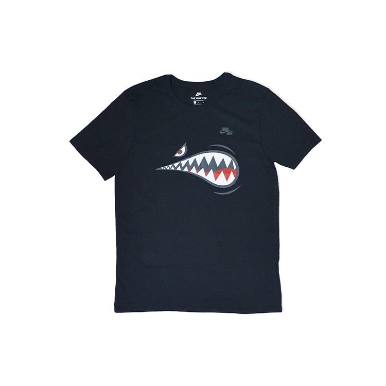Nike AF1 Quick Dry Sports Shark Short Sleeve Black Men s AQ5525-010 M