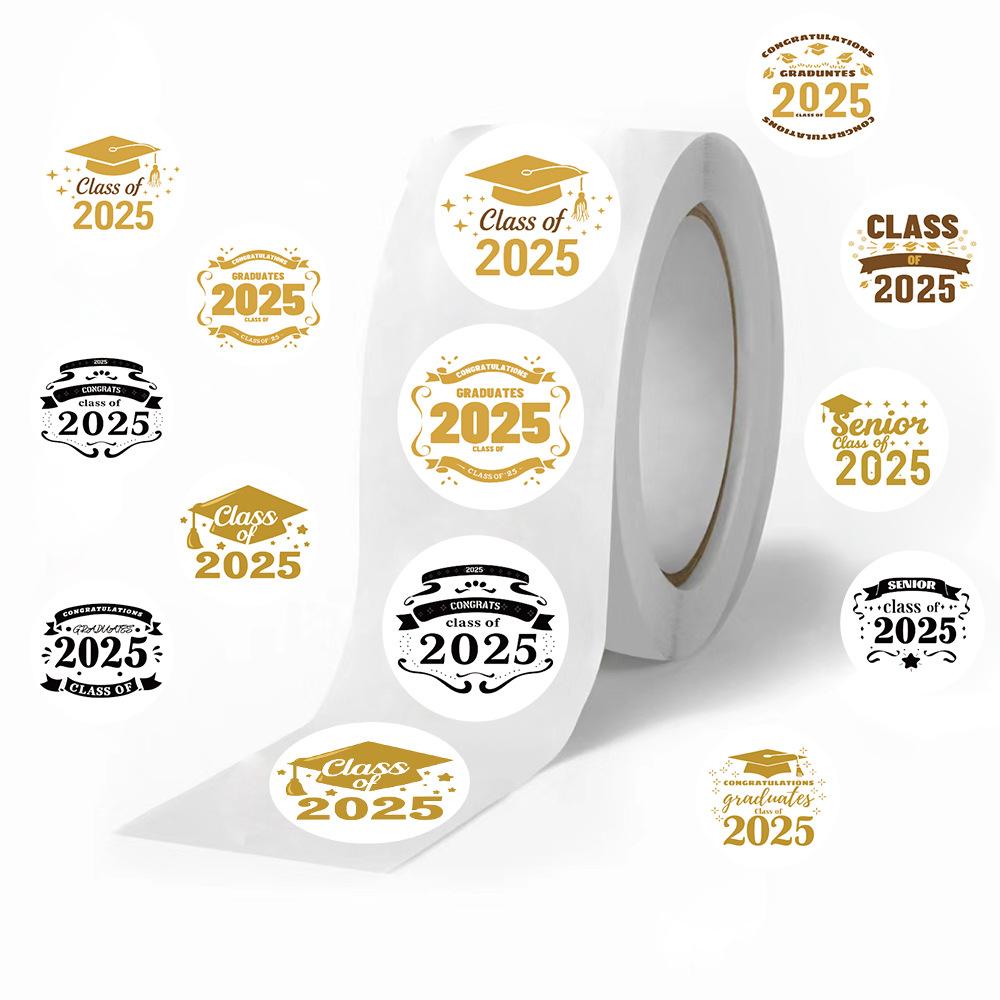 500 Pictures/roll Roll Tape Graduation Season Sticker Hand Account Material Decorative Envelope Mouth