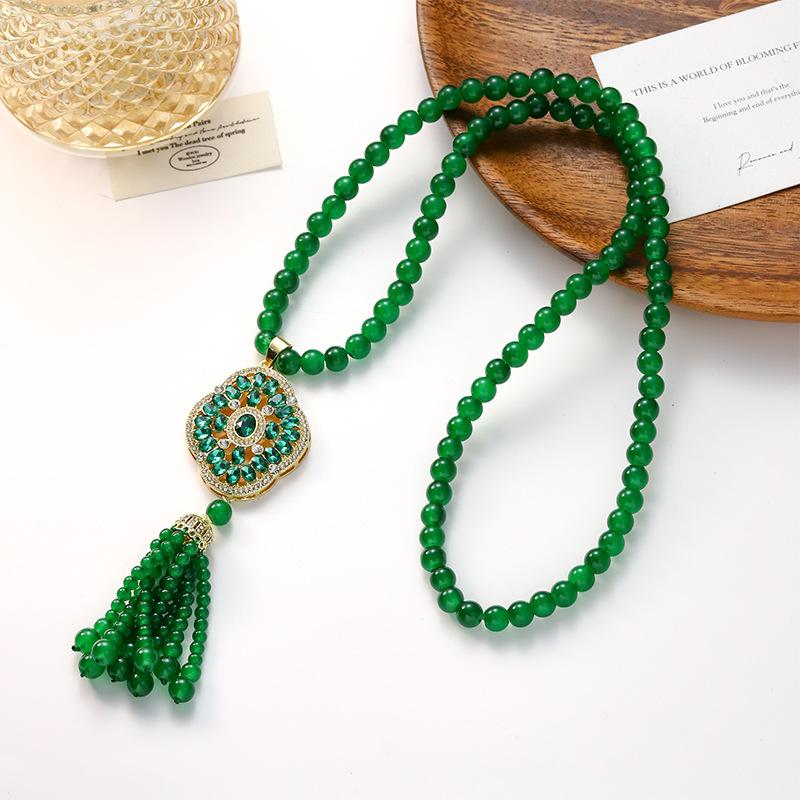 New Chinese high-end sweater chain autumn and winter versatile high-end necklace jewelry accessories clothes pendants, pendants