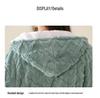 Women's Extra-Long Hooded Flannel Coral Fleece Bathrobe: Warm and Thickened for Couples
