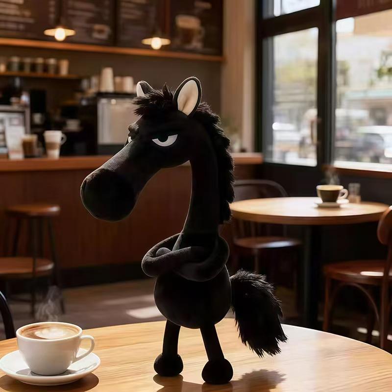 2026 Neue Plüschpuppe Neujahrsmaskottchen des Jahres des Pferdes Plüschpony-Spielzeug Rucksackanhänger Weihnachtsgeschenke