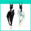 Trendy Unisex Crystal Necklace For Couples Classic Waterdrop Charm Design