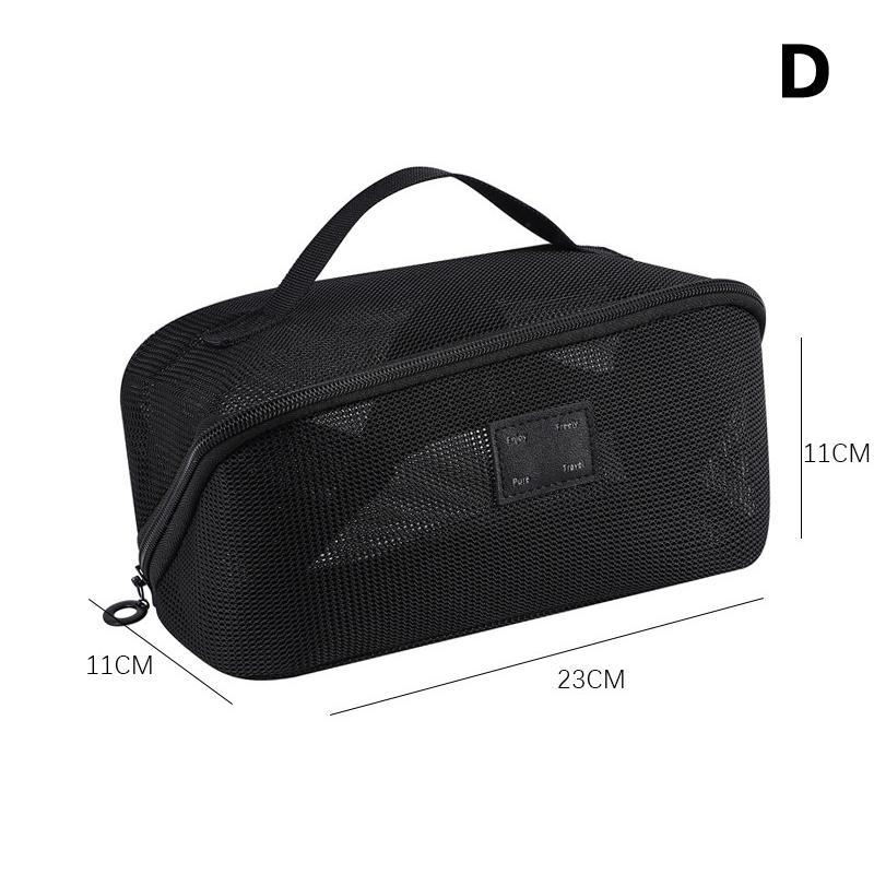 Travel Mesh Makeup Bag Wash Bag Cosmetic Bag Zipper Container For Women Toiletry Bag Makeup Organizer Portable Storage Pouch